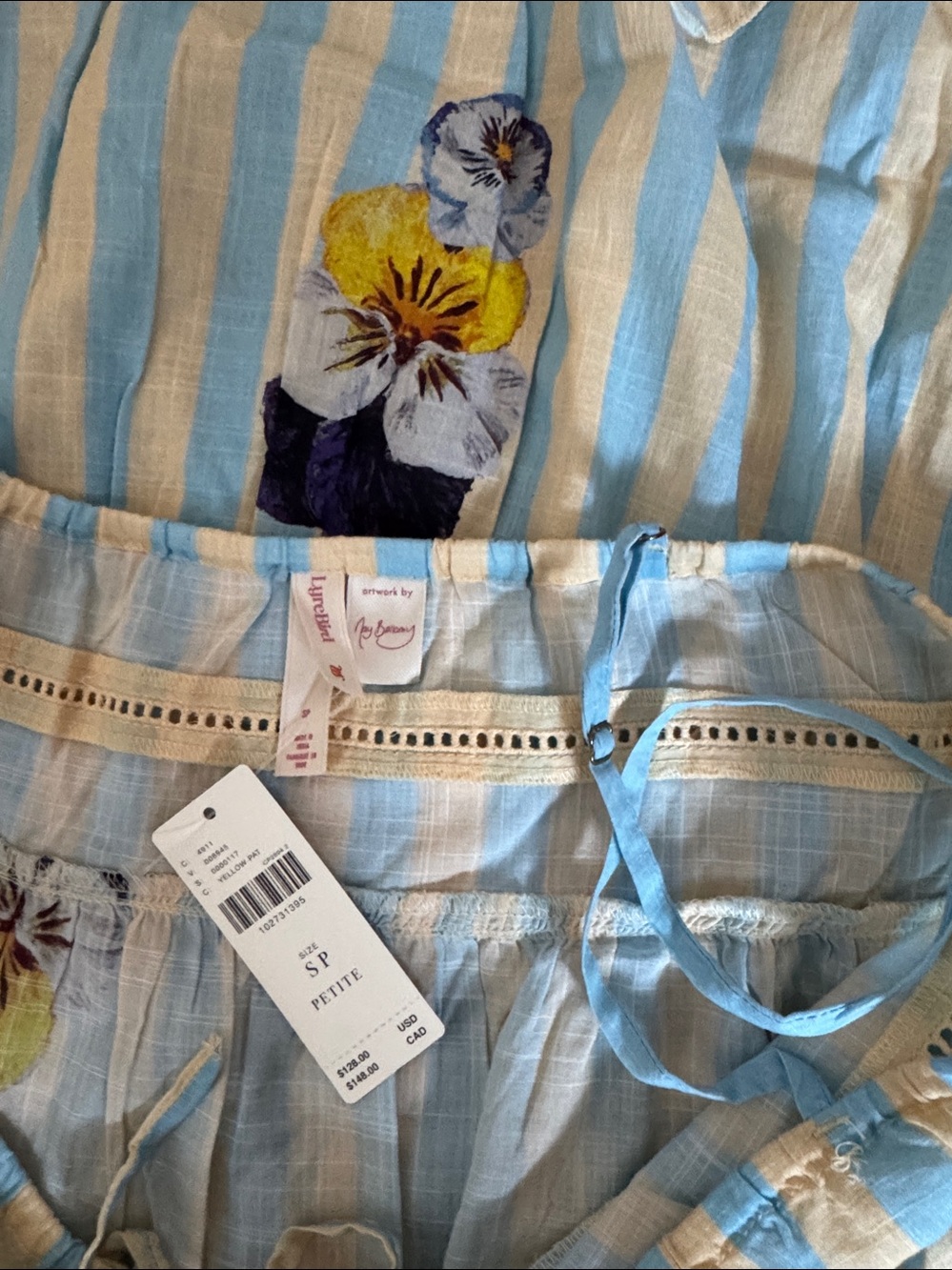 NWT Size SP - Nay Bellamy x Anthropologie 100% Cotton Midi Nap Dress (US$ 128) - Picture 7 of 14